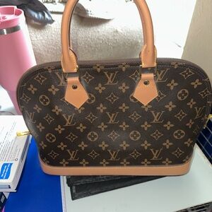 Louis Vuitton Tan and Brown Monogram Satchel (never used)